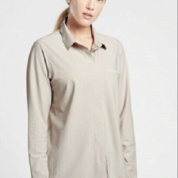 Athleta Tops - Athleta Urbanite Top Stretch Beige S